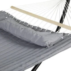 Toile De Hamac Matelassé Akio Gris Sans Pied Hespéride 5 Toile De Hamac Matelassé Akio Gris Sans Pied Hespéride -Jardin Meubles Magasin toile de hamac matelasse akio gris sans pied hesperide 1 1