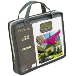 Toile Solaire 3x3x3m Curacao Gris Hespéride -Jardin Meubles Magasin toile solaire 3x3x3m luxe hesperide curacao gris 3