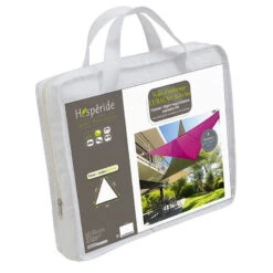 Toile Solaire 4x4x4m Curacao Blanc Hespéride 8 Toile Solaire 4x4x4m Curacao Blanc Hespéride -Jardin Meubles Magasin toile solaire 4x4x4m luxe hesperide curacao blanc 2