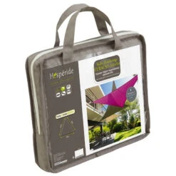 Toile Solaire 4x4x4m Curacao Taupe Hespéride 11 Toile Solaire 4x4x4m Curacao Taupe Hespéride -Jardin Meubles Magasin toile solaire 4x4x4m luxe hesperide curacao taupe 3