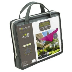 Toile Solaire 5x5x5m Curacao Gris Hespéride -Jardin Meubles Magasin toile solaire 5x5x5m luxe hesperide curacao gris 3