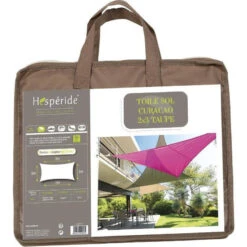 Toile Solaire 3x2m Curacao Taupe Hespéride -Jardin Meubles Magasin toile solaire rectangulaire 2x3m luxe hesperide curacao taupe 2