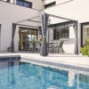 Tonnelle 4 X 3 M Aluminium Ardoise / Graphite Zalya Hespéride 1 Tonnelle 4 X 3 M Aluminium Ardoise / Graphite Zalya Hespéride -Jardin Meubles Magasin tonnelle 4 x 3 m aluminium ardoise graphite zalya hesperide