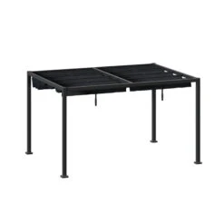 Tonnelle 4 X 3 M Aluminium Ardoise / Graphite Zalya Hespéride 8 Tonnelle 4 X 3 M Aluminium Ardoise / Graphite Zalya Hespéride -Jardin Meubles Magasin tonnelle 4 x 3 m aluminium ardoise graphite zalya hesperide 2