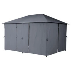 Tonnelle 3x4 M Santorini Gris Ardoise Hespéride 9 Tonnelle 3x4 M Santorini Gris Ardoise Hespéride -Jardin Meubles Magasin tonnelle hesperide santorini gris 2