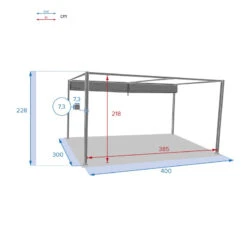 Tonnelle Palmeira 4x3 M Gris Ardoise Hespéride 11 Tonnelle Palmeira 4x3 M Gris Ardoise Hespéride -Jardin Meubles Magasin tonnelle palmeira 4x3 m gris ardoise hesperide 4