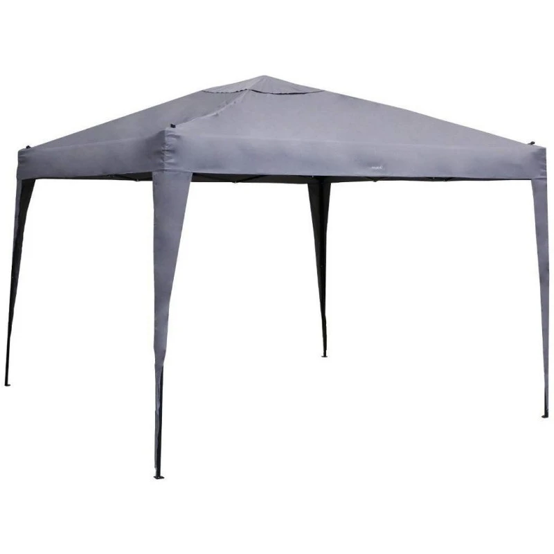 Tonnelle Pliante Carrée Hespéride 3x3m Easy Up Gris Ardoise 4 Tonnelle Pliante Carrée Hespéride 3x3m Easy Up Gris Ardoise – Image 2