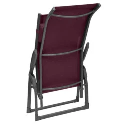 Transat 2 Positions Bordeaux / Graphite Decima Hespéride -Jardin Meubles Magasin transat 2 positions bordeaux graphite decima hesperide 3