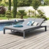 Transat Double Evasion Anthracite Et Graphite Hespéride -Jardin Meubles Magasin transat double evasion anthracite et graphite hesperide