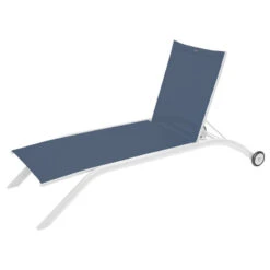 Transat Milenio Bleu Pétrole/blanc Hespéride -Jardin Meubles Magasin transat milenio bleu petroleblanc hesperide 1 2