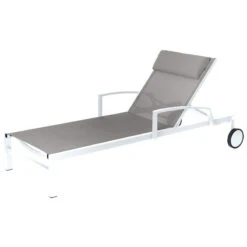 Transat Ocala Inclinable Noisette/blanc Hespéride 10 Transat Ocala Inclinable Noisette/blanc Hespéride -Jardin Meubles Magasin transat ocala inclinable noisetteblanc hesperide 2