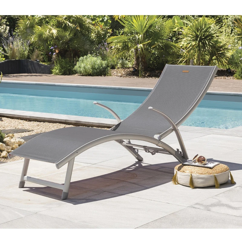 Transat Samba Pliable Et Empilable Gris Ardoise Hespéride 3 Transat Samba Pliable Et Empilable Gris Ardoise Hespéride