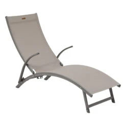 Transat Samba Pliable Noisette/graphite Hespéride -Jardin Meubles Magasin transat samba pliable noisettegraphite hesperide 1