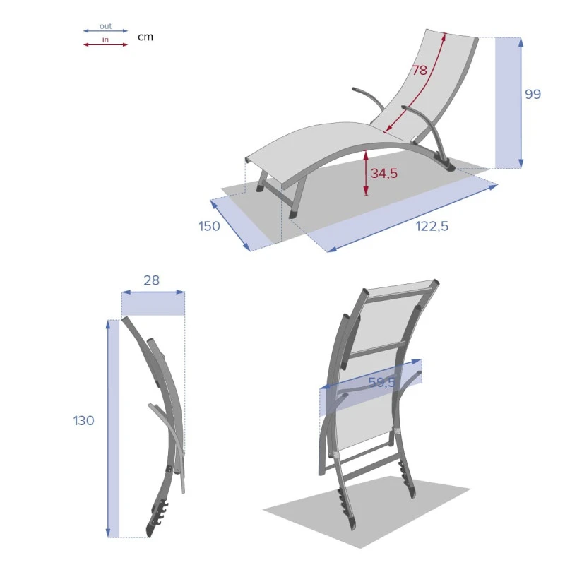 Transat Samba Pliable Vert Olive/graphite Hespéride 9 Transat Samba Pliable Vert Olive/graphite Hespéride – Image 7